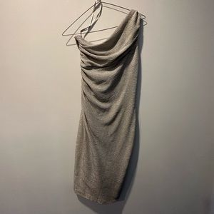 Silver Ralph Lauren Evening Dress